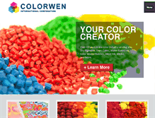 Tablet Screenshot of colorwen.com